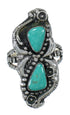 Genuine Sterling Silver And Turquoise Southwest Ring Size 6-1/2 RX62832